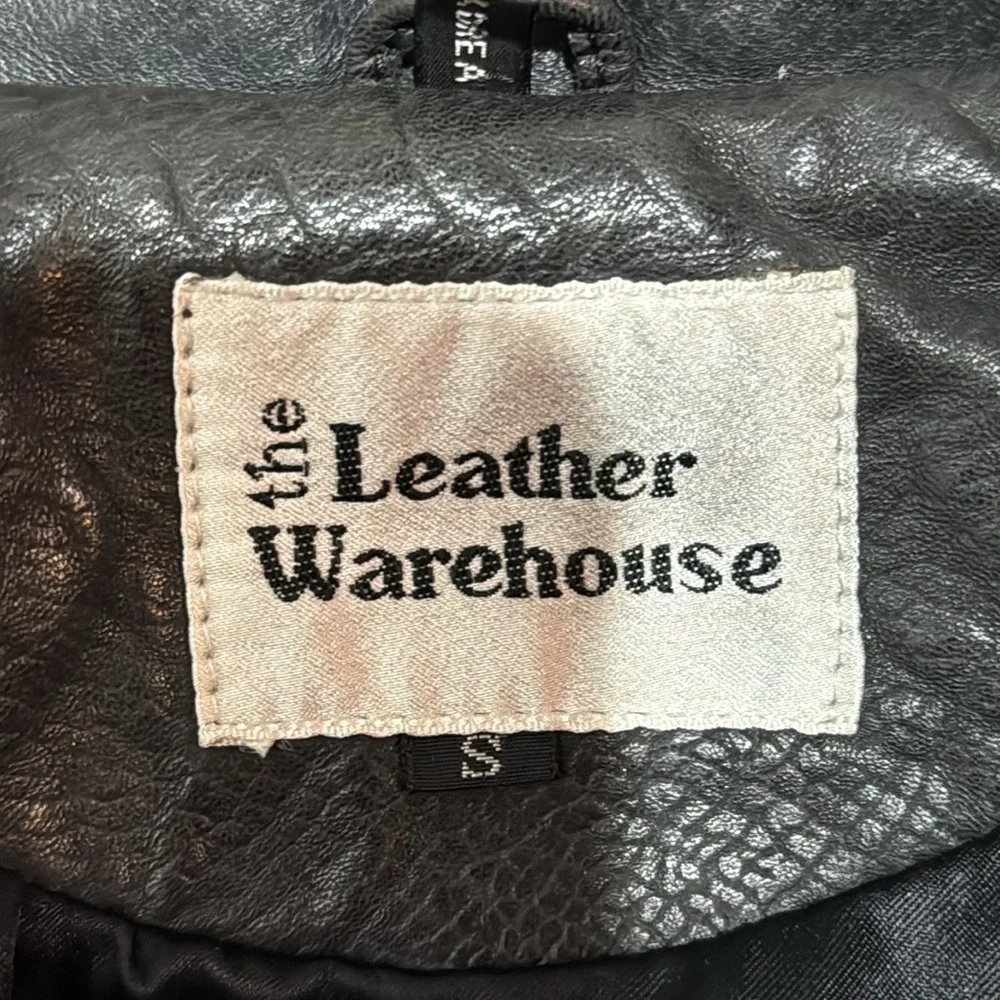 Vintage the leather warehouse leather jacket size S